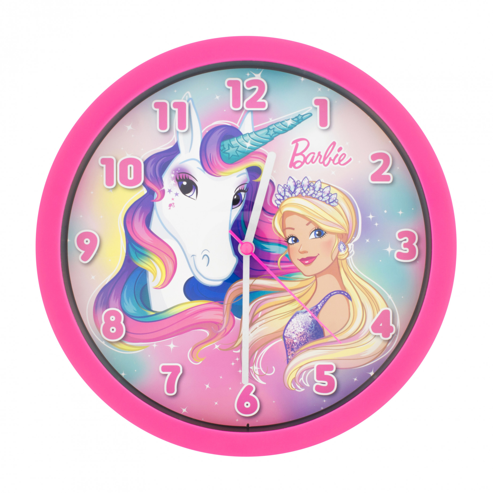 Barbie Rainbow Unicorn 10" Wall Clock